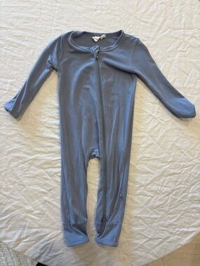 Kyte Baby Slate Blue Zip Romper